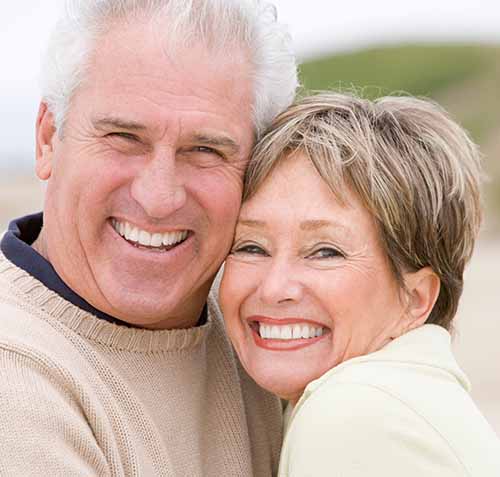Senior Couple of Dental Implants
