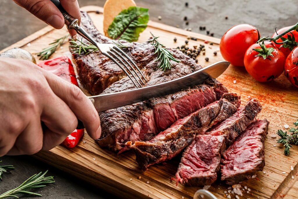 eating steak after dental implants
